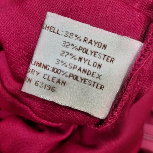 Suzi Chin for Maggy Boutique Dress size 4 Pink Sleeveless Mini Fitted Sheath - Picture 7 of 7